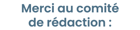Merci au comit de r daction :